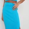 Clothing Pretty Lavish | Auden Rib Knit Skirt Blue