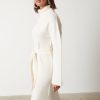 Clothing Pretty Lavish | Wrenley Midaxi Knit Dress Cream