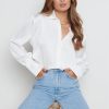 Clothing Pretty Lavish | Naomi Relaxed Shirt- White