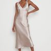 Clothing Pretty Lavish | Piper Midi Dress Taupe