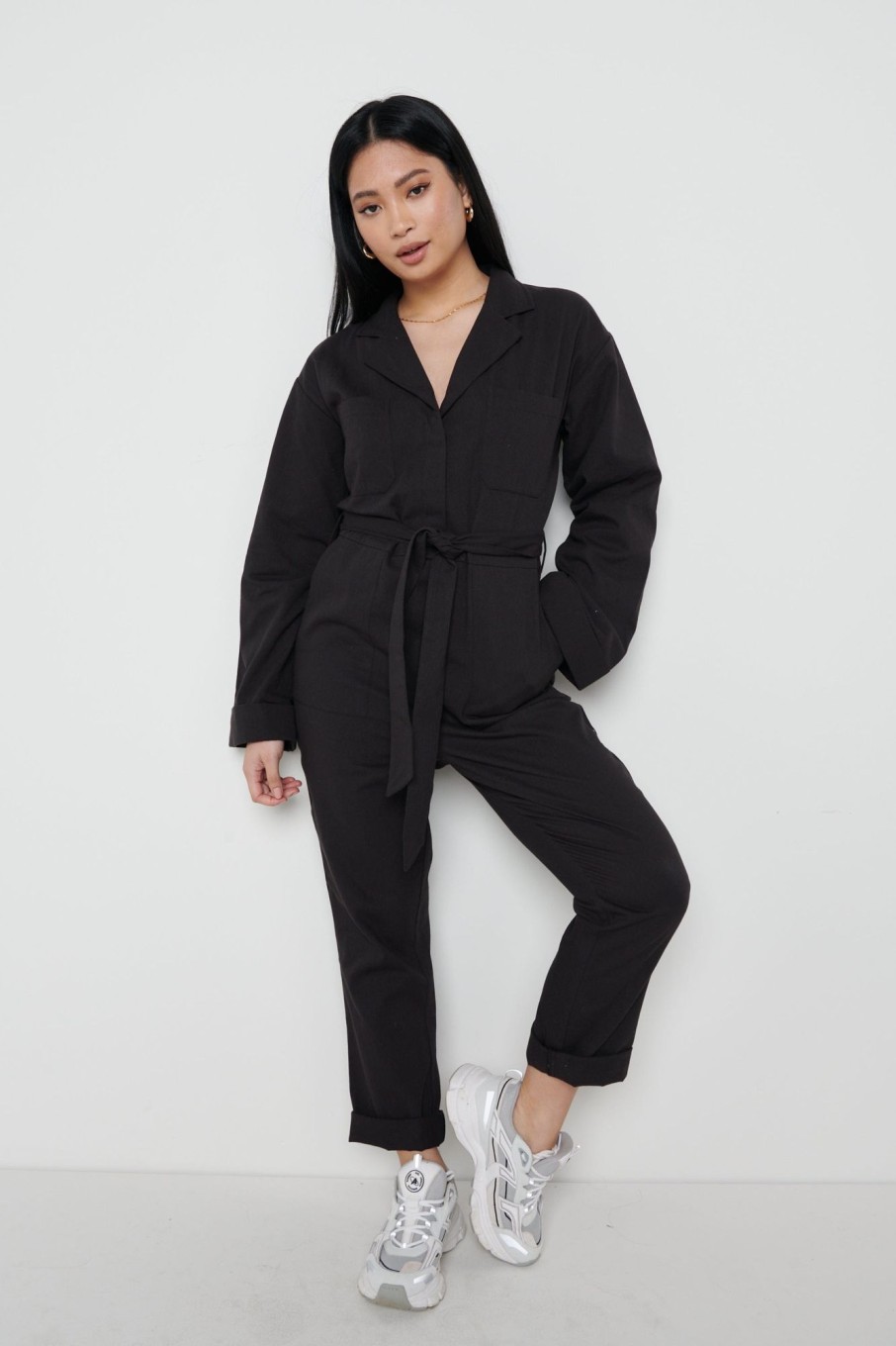 Clothing Pretty Lavish | Hudson Jumpsuit Black