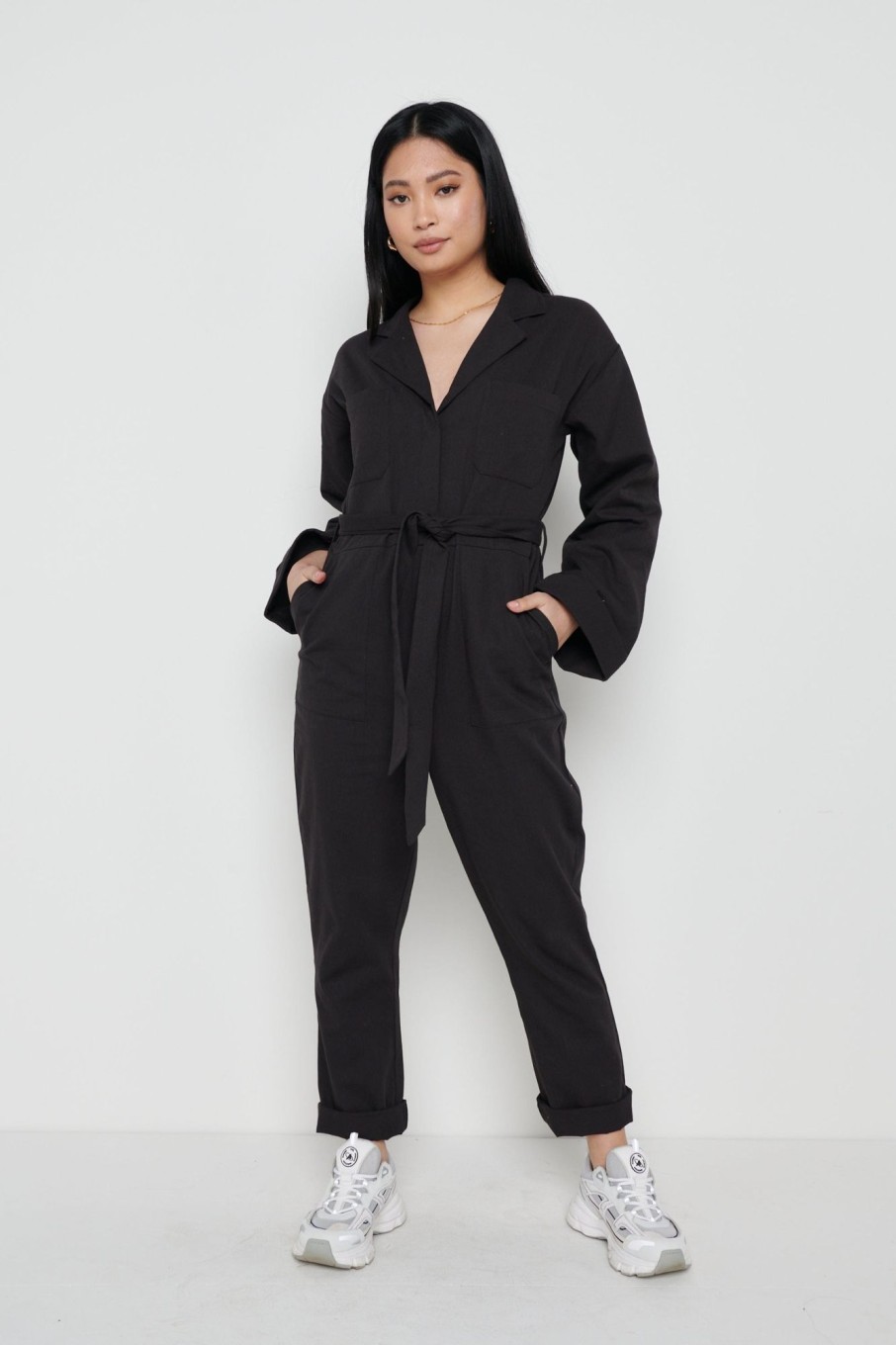 Clothing Pretty Lavish | Hudson Jumpsuit Black