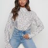 Clothing Pretty Lavish | Bonnie Backless Blouse- Floral