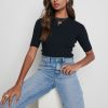 Clothing Pretty Lavish | Jayla Knit Top Black