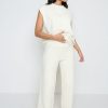 Clothing Pretty Lavish | Millie Knit Trousers Cream