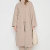 Clothing Pretty Lavish | Reece Wrap Coat Taupe