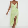 Clothing Pretty Lavish | Julian Drape Midaxi Dress Green