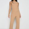 Clothing Pretty Lavish | Billie Ribbed Trousers Camel