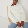 Clothing Pretty Lavish | Maeve Zip Collared Jumper Cream