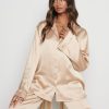 Clothing Pretty Lavish | Hailee Relaxed Blouse Champagne