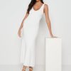 Clothing Pretty Lavish | Mona A-Line Knit Dress White