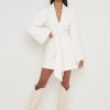 Clothing Pretty Lavish | Anika Blazer Dress Cream