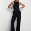 Clothing Pretty Lavish | Billie Ribbed Racer Jumpsuit