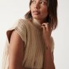 Clothing Pretty Lavish | Stevie Boxy Sleeveless Jumper Oatmeal