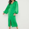 Clothing Pretty Lavish | Naya Recycled Midaxi Dress Emerald