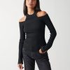 Clothing Pretty Lavish | Kennedy Cut Out Knit Top Black