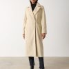 Clothing Pretty Lavish | Ezra Boxy Collared Coat Oatmeal