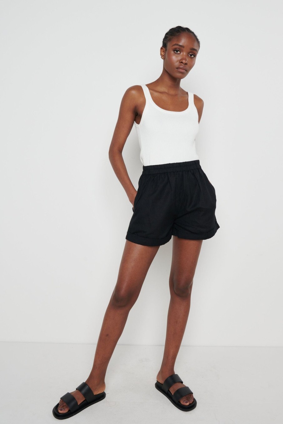 Clothing Pretty Lavish | Belle A-Line Shorts Black