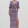 Clothing Pretty Lavish | Ainsley Cut Out Maxi Dress Iris Zebra