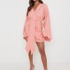 Clothing Pretty Lavish | Louise Knot Drape Dress Terracotta