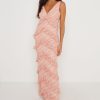 Clothing Pretty Lavish | Piper Ruffle Maxi Dress Terracotta