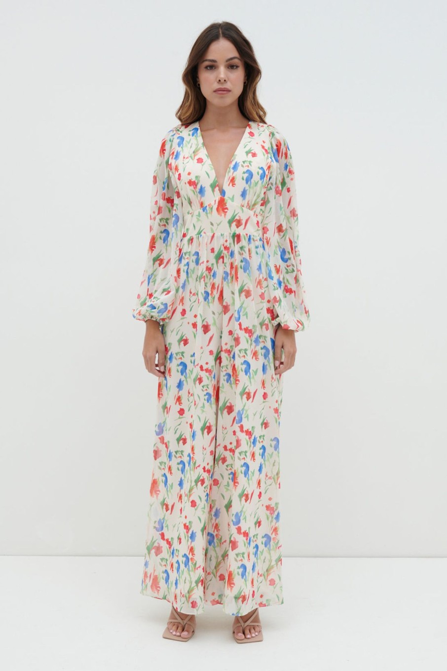 Clothing Pretty Lavish | Olivette Jumpsuit Dainty Floral