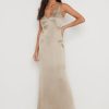 Clothing Pretty Lavish | Priya Slip Maxi Dress Taupe