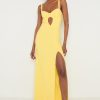 Clothing Pretty Lavish | Alice Cut Out Sweetheart Maxi Dress Yellow