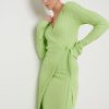 Clothing Pretty Lavish | Vinnie Wrap Tie Midaxi Dress Green