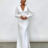 Clothing Pretty Lavish | Kate Plunge Maxi Dress