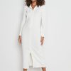 Clothing Pretty Lavish | Elsa Knit Button Dress Cream