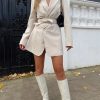 Clothing Pretty Lavish | Carrie Belted Blazer Dress