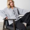 Clothing Pretty Lavish | Makai Oversized Cardigan Grey