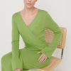 Clothing Pretty Lavish | Jacklin Wrap Midaxi Dress Green