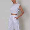 Clothing Pretty Lavish | Tatum Wide Crop Top