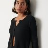 Clothing Pretty Lavish | Emberlyn Button Up Knit Cardigan Black