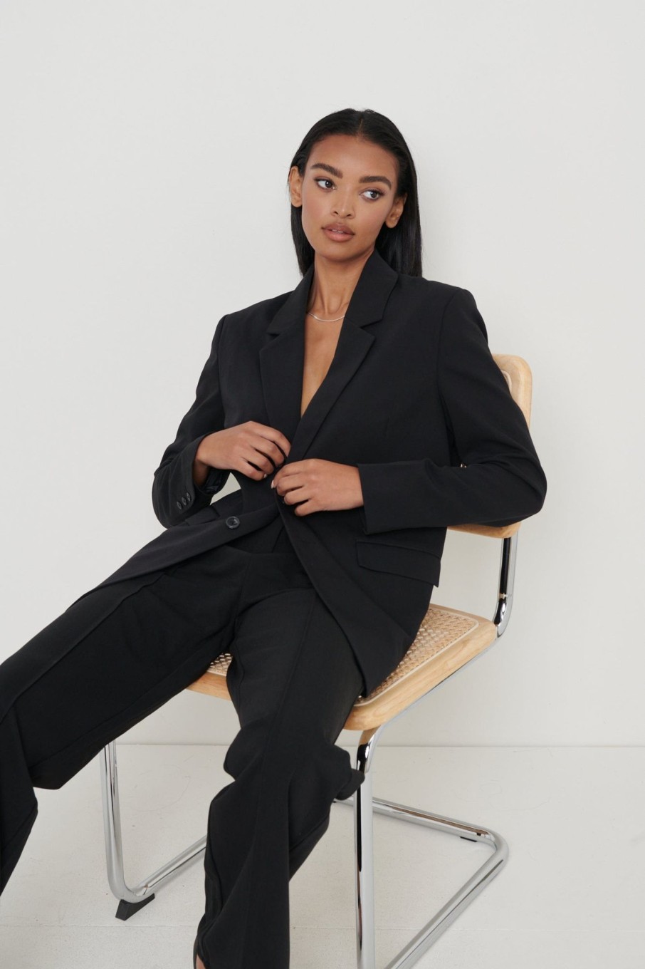 Clothing Pretty Lavish | Dylan Dad Blazer Black