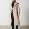 Clothing Pretty Lavish | Denver Quilted Oversized Coat Stone