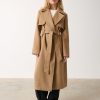 Clothing Pretty Lavish | Logan Felted Trench Camel