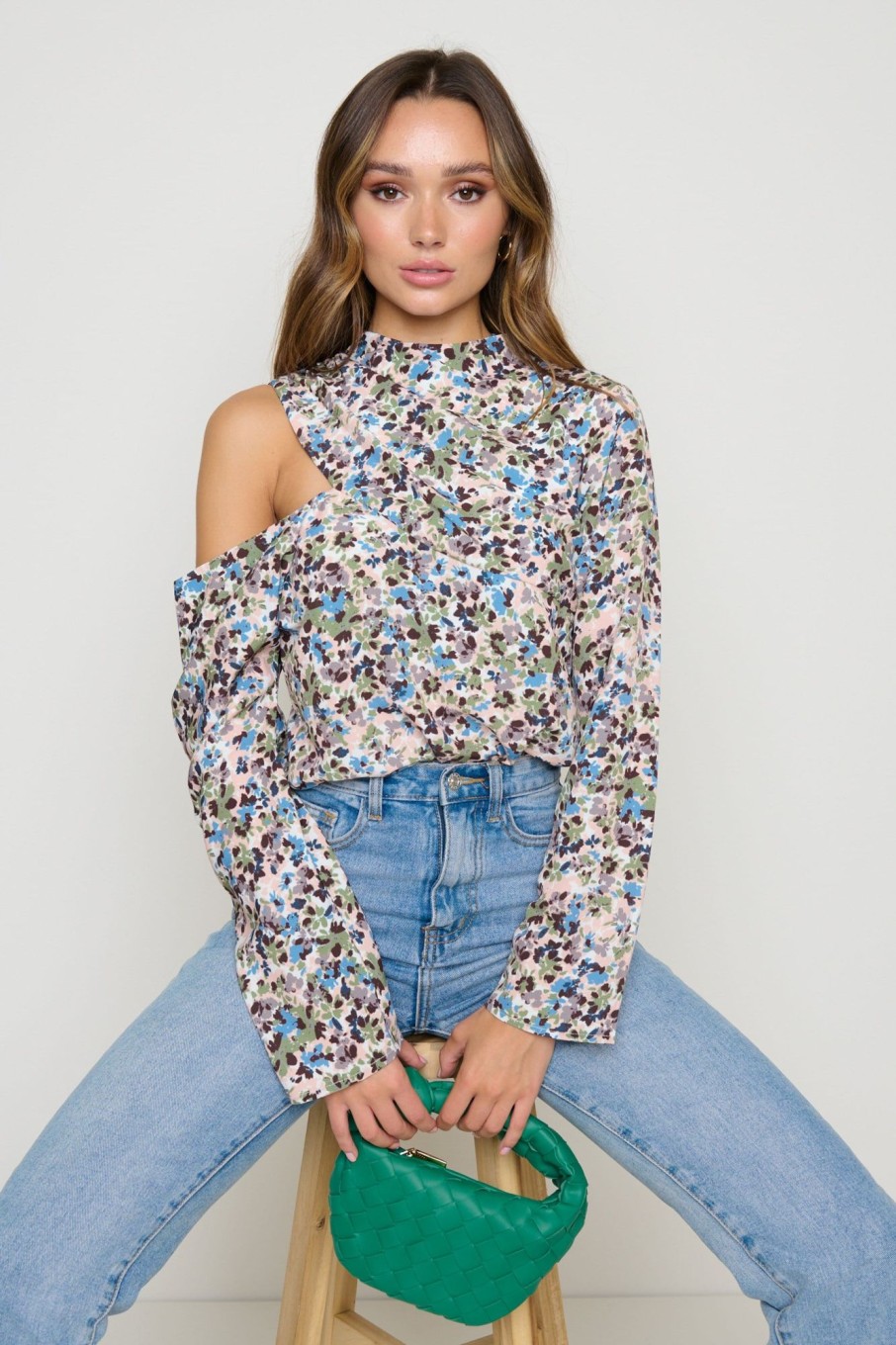 Clothing Pretty Lavish | Jett Asymmetric Blouse