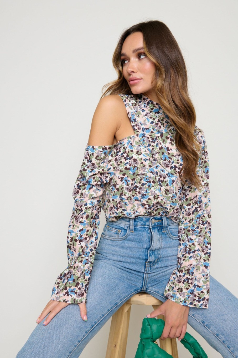 Clothing Pretty Lavish | Jett Asymmetric Blouse