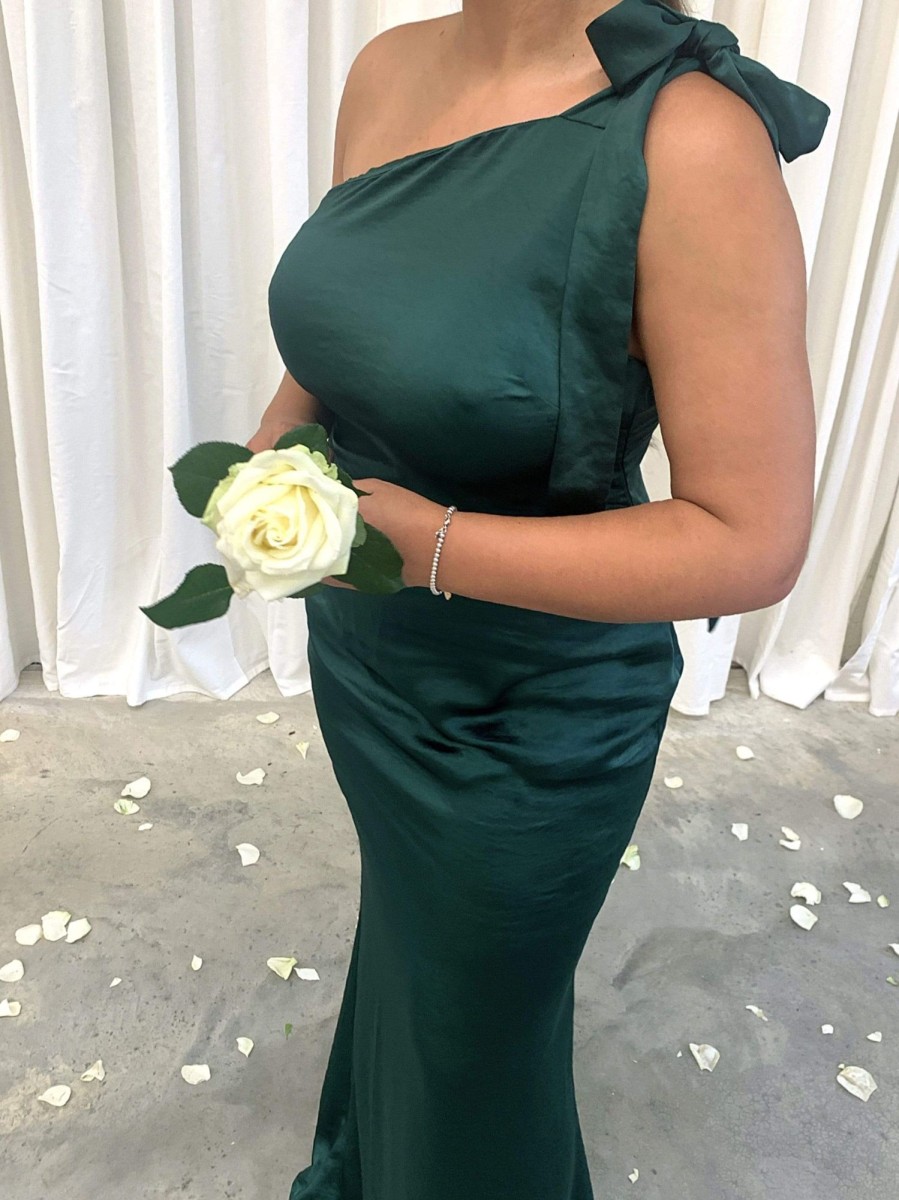 Clothing Pretty Lavish | Amelia Maxi Tie Dress Emerald