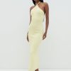 Clothing Pretty Lavish | Khloe Knit Midaxi Dress Yellow