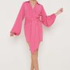 Clothing Pretty Lavish | Tilly Mini Knot Drape Dress Pink