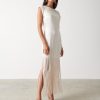 Clothing Pretty Lavish | Sorelle Fringed Midaxi Dress Cream