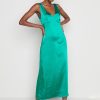 Clothing Pretty Lavish | Piper Low Back Midaxi Dress Emerald