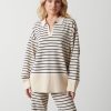 Clothing Pretty Lavish | Hayden Striped Jumper Cream And Navy