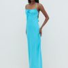 Clothing Pretty Lavish | Gia Tie Midaxi Dress Santorini Blue