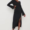 Clothing Pretty Lavish | Zariah Cut Out Midaxi Dress Black