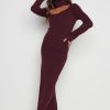 Clothing Pretty Lavish | Shani Cut Out Knit Dress Red